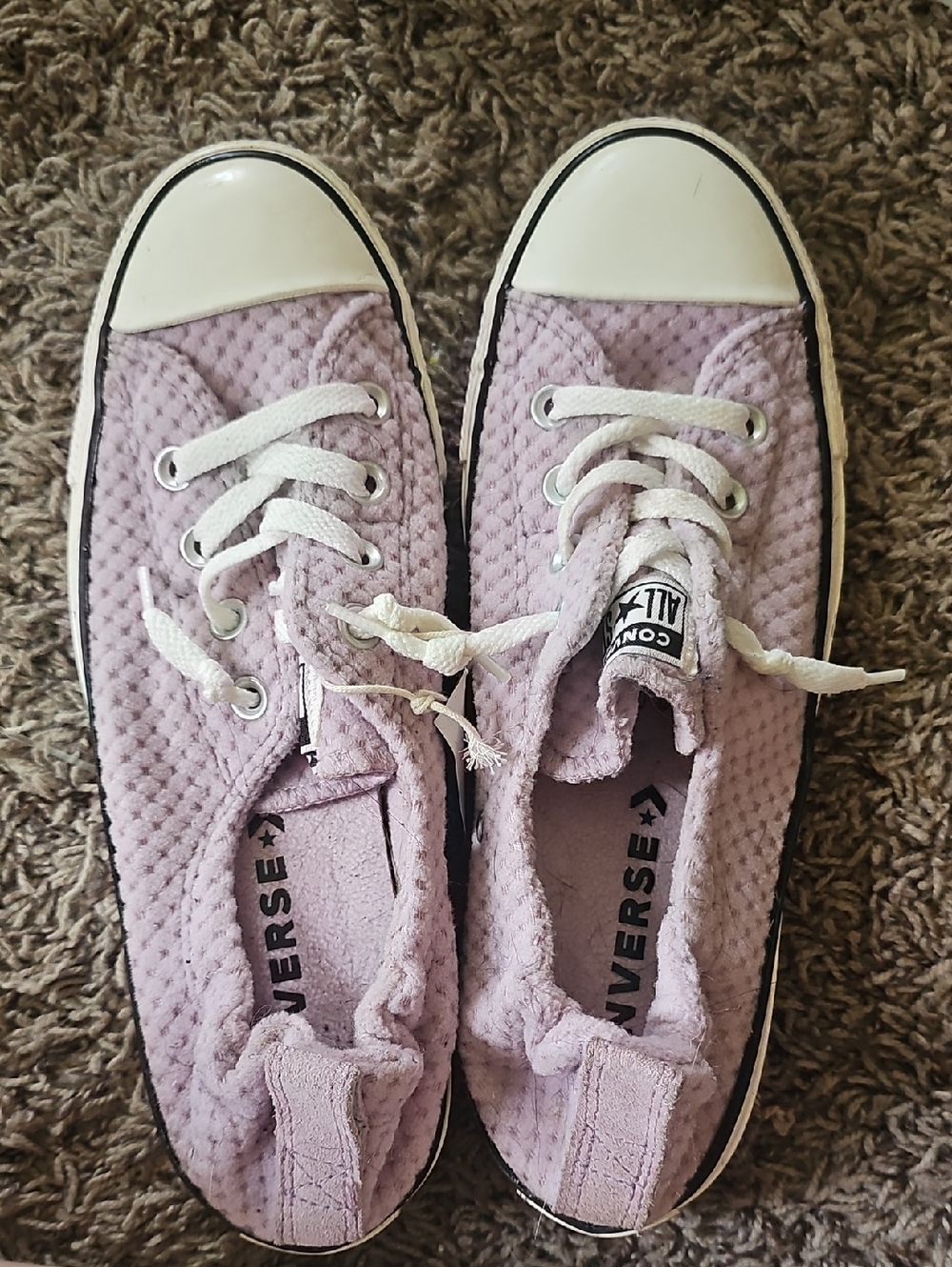 Converse Women's Low-Top Sneakers in Light Lavender